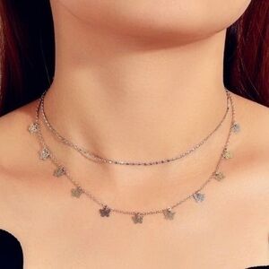 3/$30 🤍 Dainty Butterfly Layered Necklace
